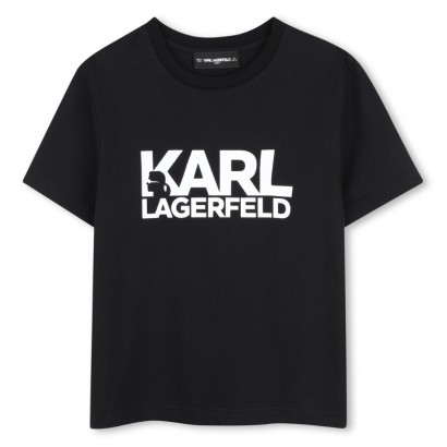 Детска тениска Karl Lagerfeld за момче с апликация надпис